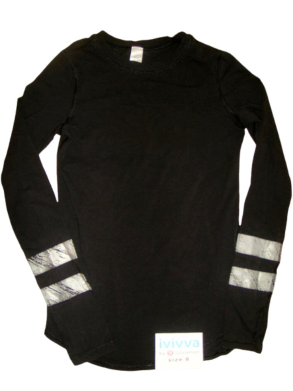 Ivivva Girl by Lululemon 🍋Calm To Energy Long Sleeve Tee Thumbholes size 8